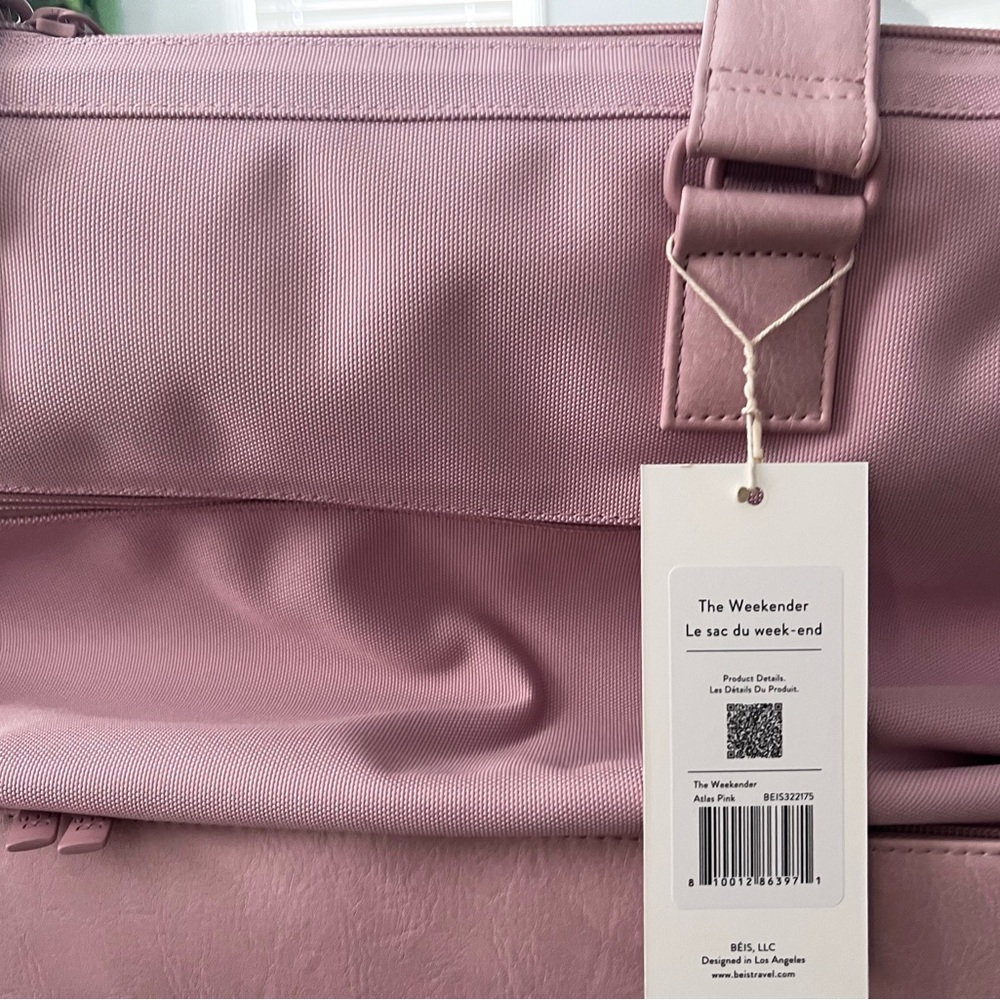 BEIS The Weekender Dusty Pink Travel Bag